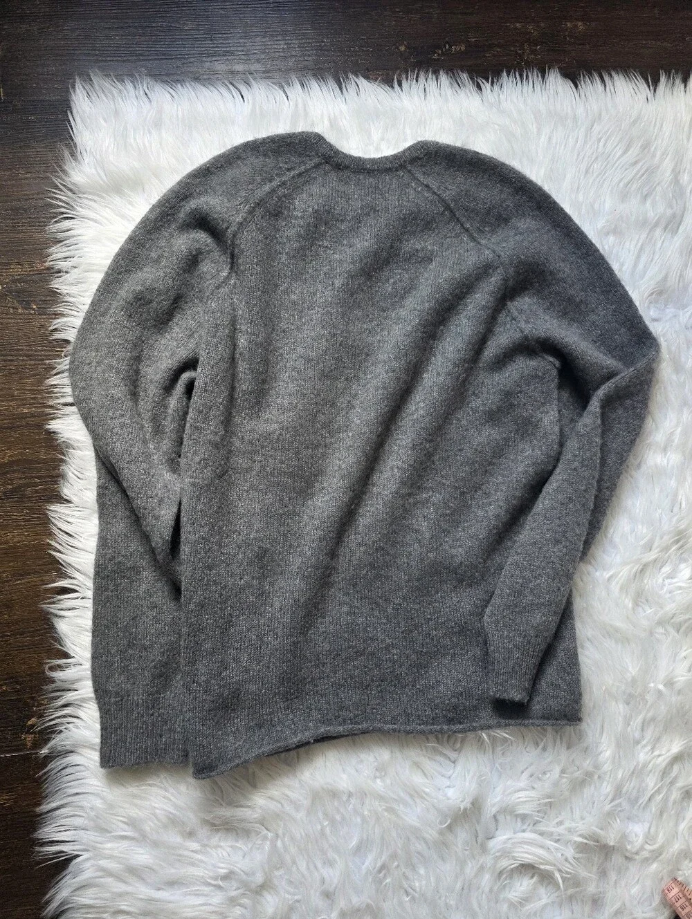 James Perse Gray Crewneck Sweater - Soft Heather Charcoal Size 2